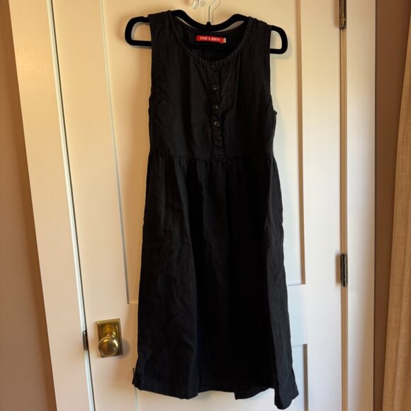 Pyne and Smith Black Linen Dress No 24? - Picture 1 of 7